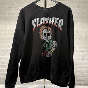 Vintage Halloween Michael Myers Slasher Movie Sweatshirt Mens Extra Large XL‎